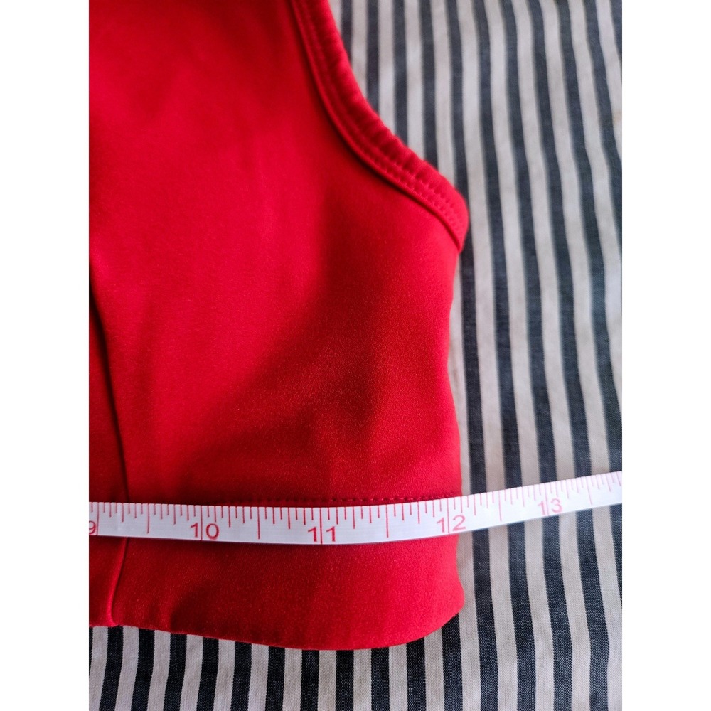 Sweaty Betty Asymmetric Sculpt Sports Bra Red One Shoulder Size Small - Picture 3 of 4